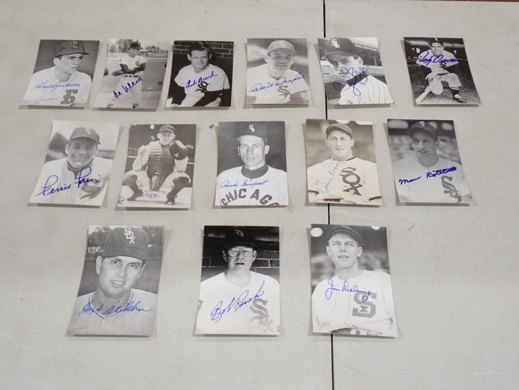 Lot of 14 Vintage Autographed Postcards featuring baseball players - No COAs (1 of 10)