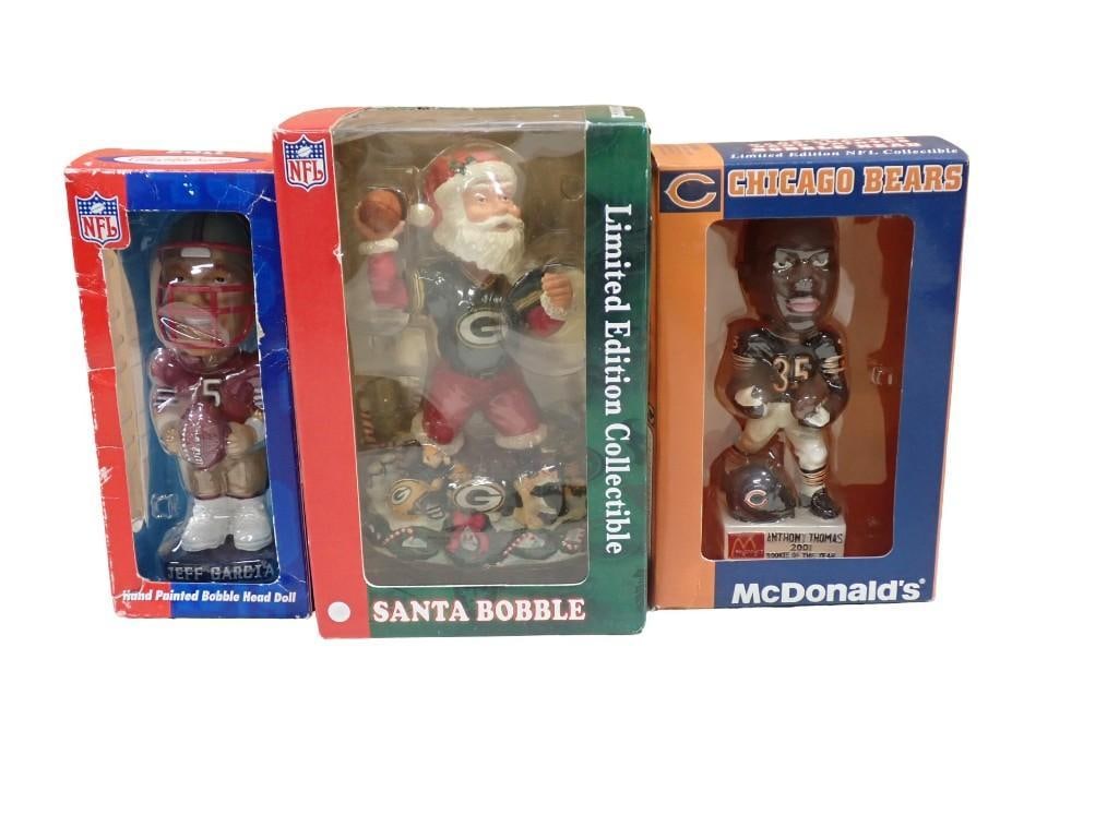 3 Bobble Heads incl McDonald's Chicago Bears Anthony Thomas Rookie of the Year Bobblehead, (1 of 5)