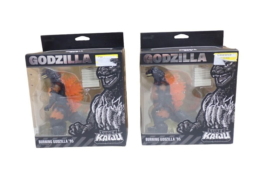 2 Super Kaiju Burning Godzilla '95 Figures New in Package (1 of 5)