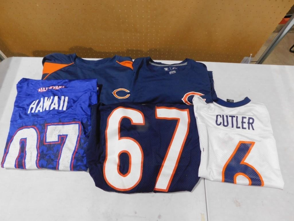 Football Jerseys, etc. Including Chicago Bears, All Star Hawaii, Jay Cutler, etc (1 of 4)
