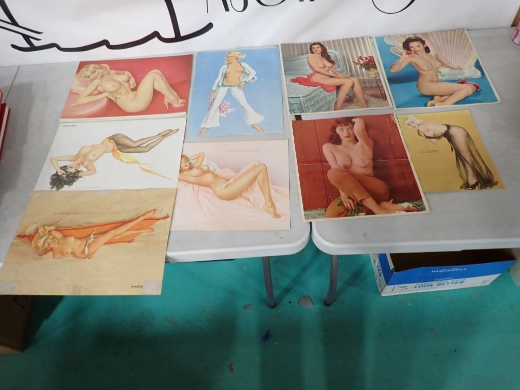 Lot of Alberto Vargas Playboy Girls Pin Up Prints and other Adult Spicy Prints (1 of 10)