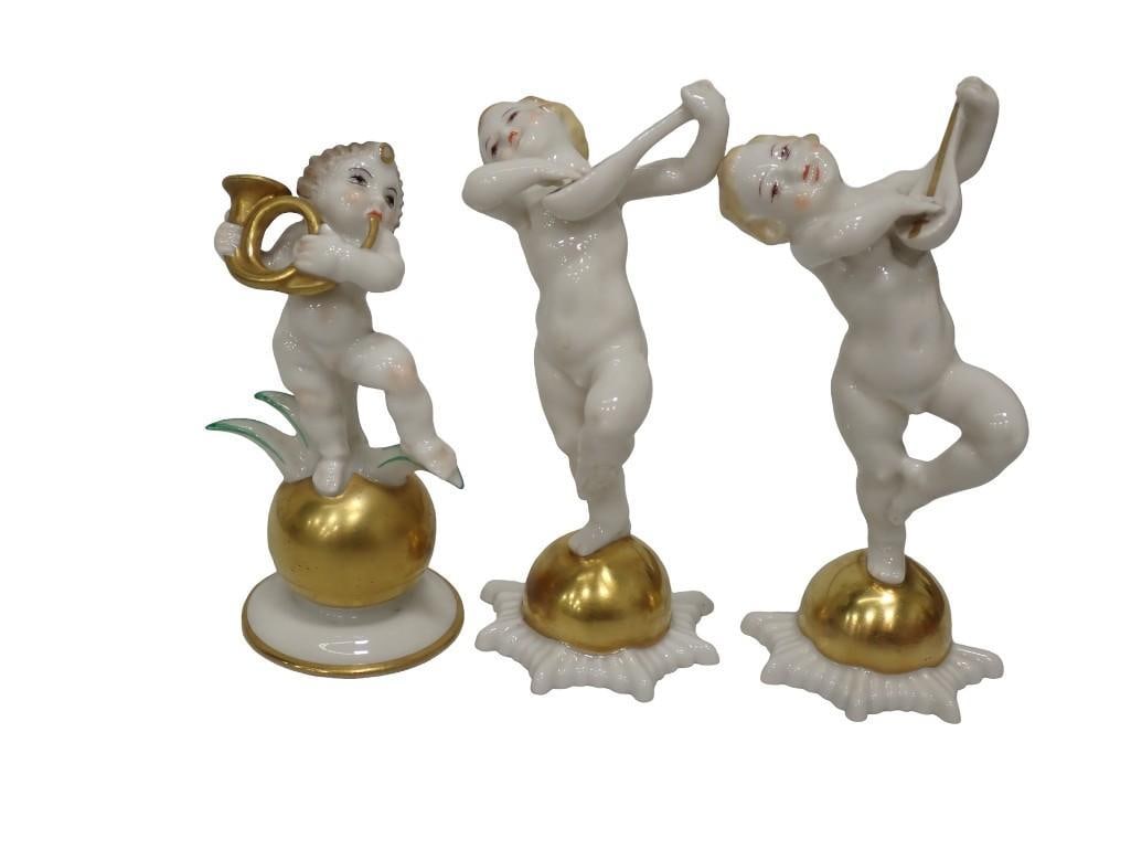 3 Hutschenreuther Selb Porcelain Figurines: 3 Hutschenreuther Selb Porcelain Figurines All pictures are considered part of the description and should be examined carefully by bidders. Live Auctioneers is now offering Live Shipping through the