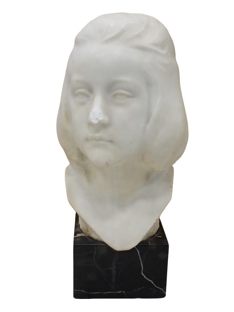 Alabaster Bust Sculpture (1 of 7)