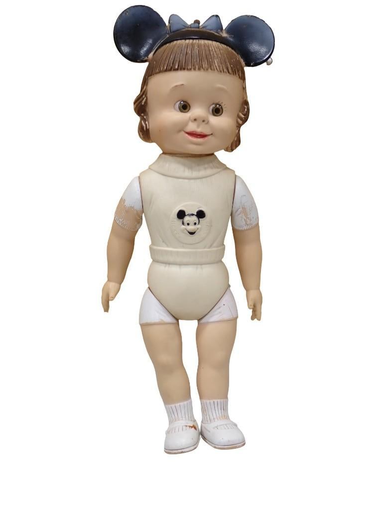 Vtg 1950s Mickey Mouse Club Mouseketeer Rubber Doll Walt Disney (1 of 4)