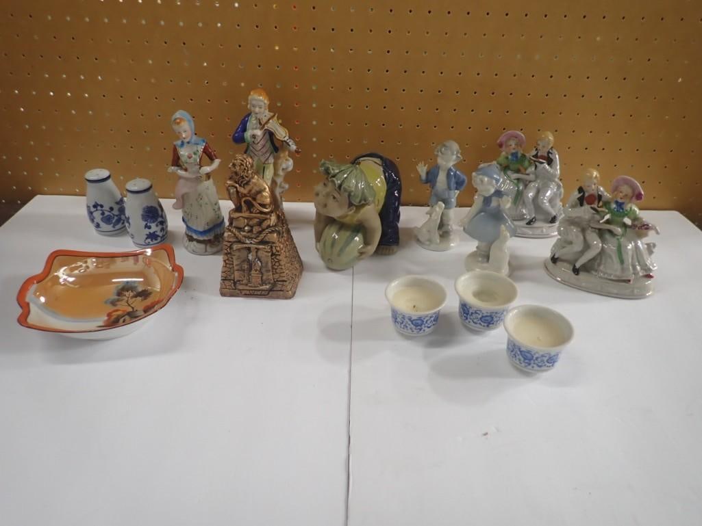 Collectibles Lot with Figurines, Lustreware, etc (1 of 13)