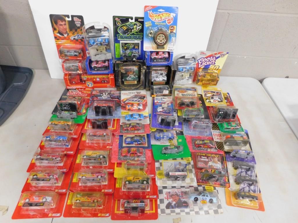 Large Lot full of Assorted Toy Cars including NASCAR, Die-Cast, etc. (1 of 6)
