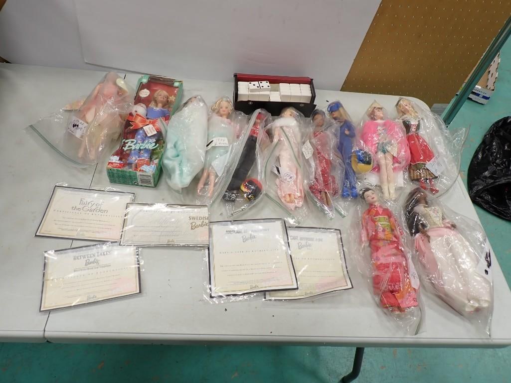 Assorted Barbie Doll Lot including some COAs - including Fairy of the Garden, Between Takes (1 of 12)