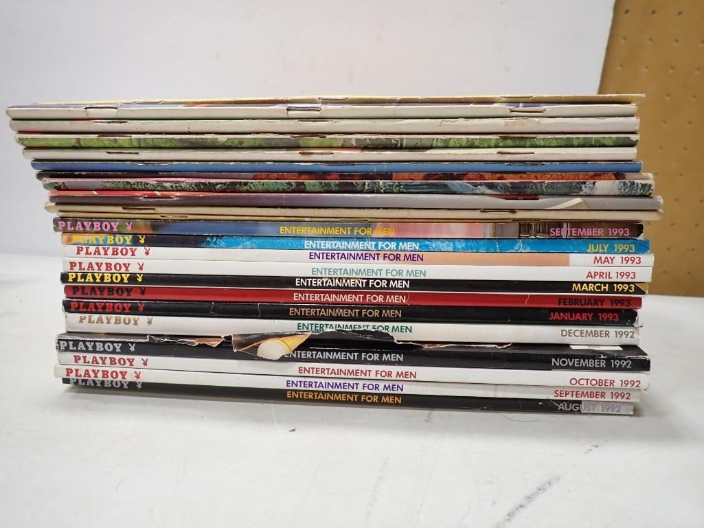 Large Lot of Spicy Adult Magazines Including Hustler, Gallery, Swank, Oui, Playboy, etc. (1 of 8)