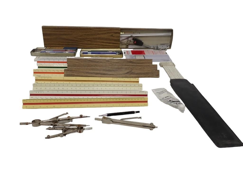 Lot of Asst Mechanical Engineering Pencils & Other Tools: Lot of Asst Mechanical Engineering Pencils & Other Tools All pictures are considered part of the description and should be examined carefully by bidders. Live Auctioneers is now offering