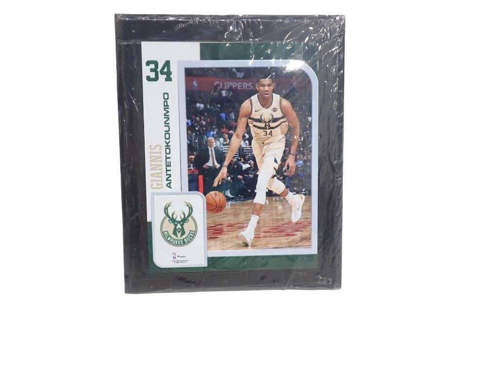 Giannis Antetokounmpo Basketball Player Plaque Milwaukee Bucks 10"x13 1/2": Giannis Antetokounmpo Basketball Player Plaque Milwaukee Bucks 10"x13 1/2" All pictures are considered part of the description and should be examined carefully by bidders. Live Auctioneers is 