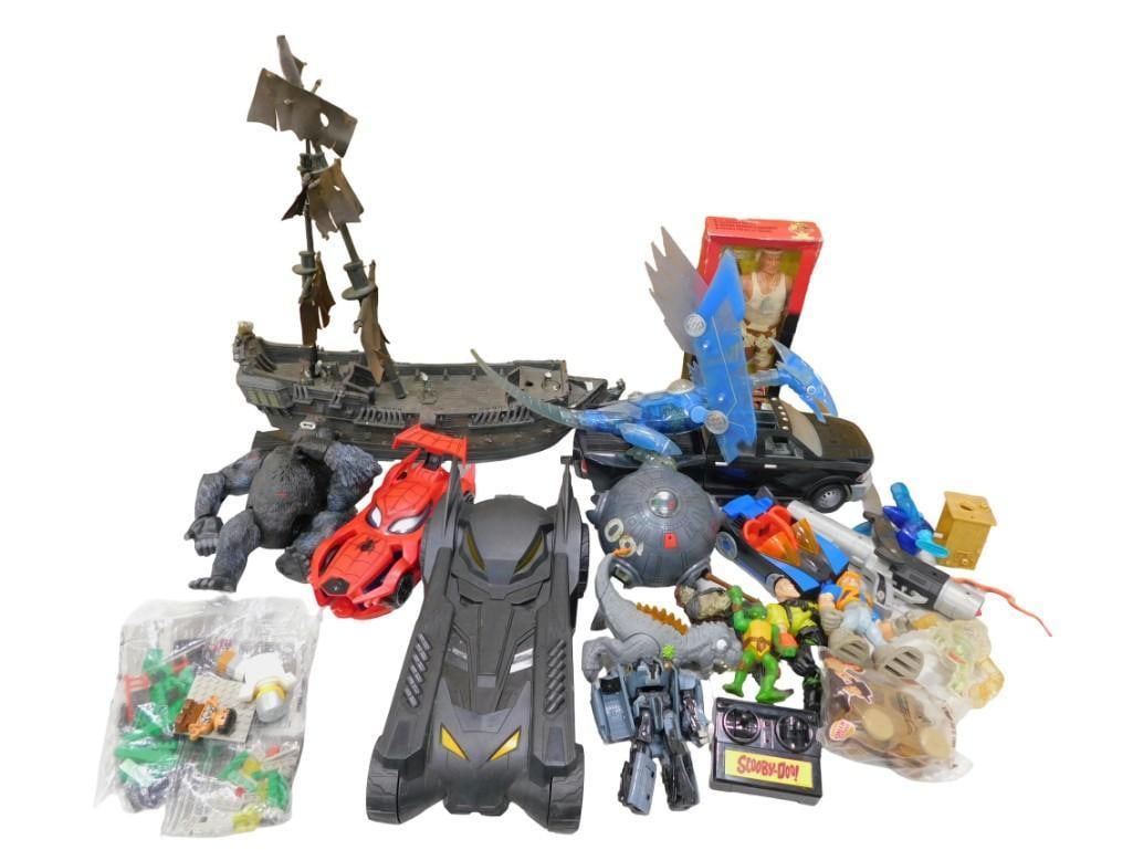 Assorted Toy Lot including Scooby-Doo!, Bat man, Spider Man, TMNT, Lego, etc. (1 of 6)