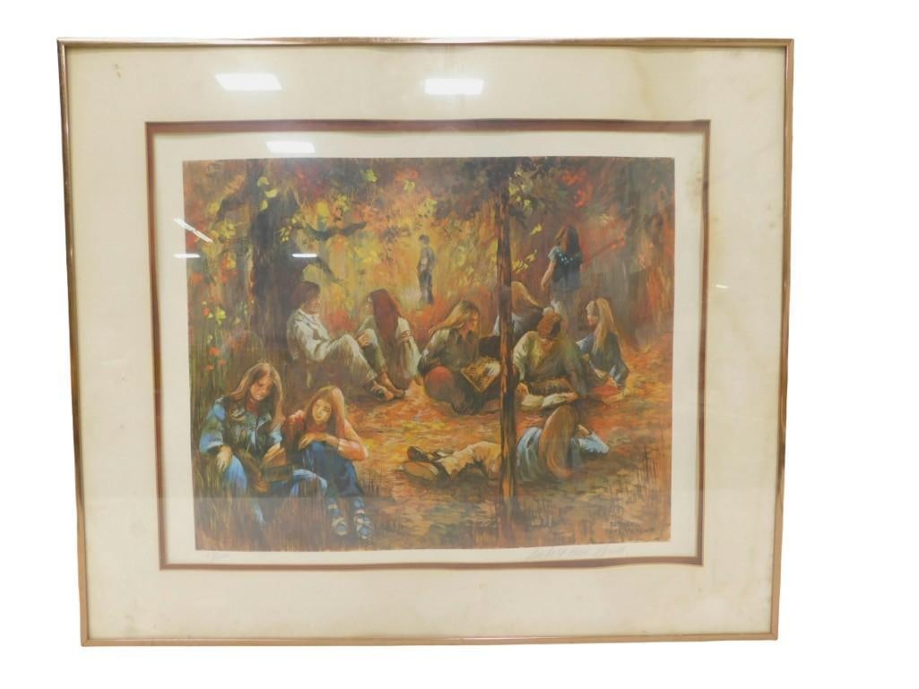 Pencil Signed and Numbered 129/200 Framed Print Barbara Hess Mercier: Pencil Signed and Numbered 129/200 Framed Print Barbara Hess Mercier - measures roughly 22x26" All pictures are considered part of the description and should be examined carefully by bidders. Live