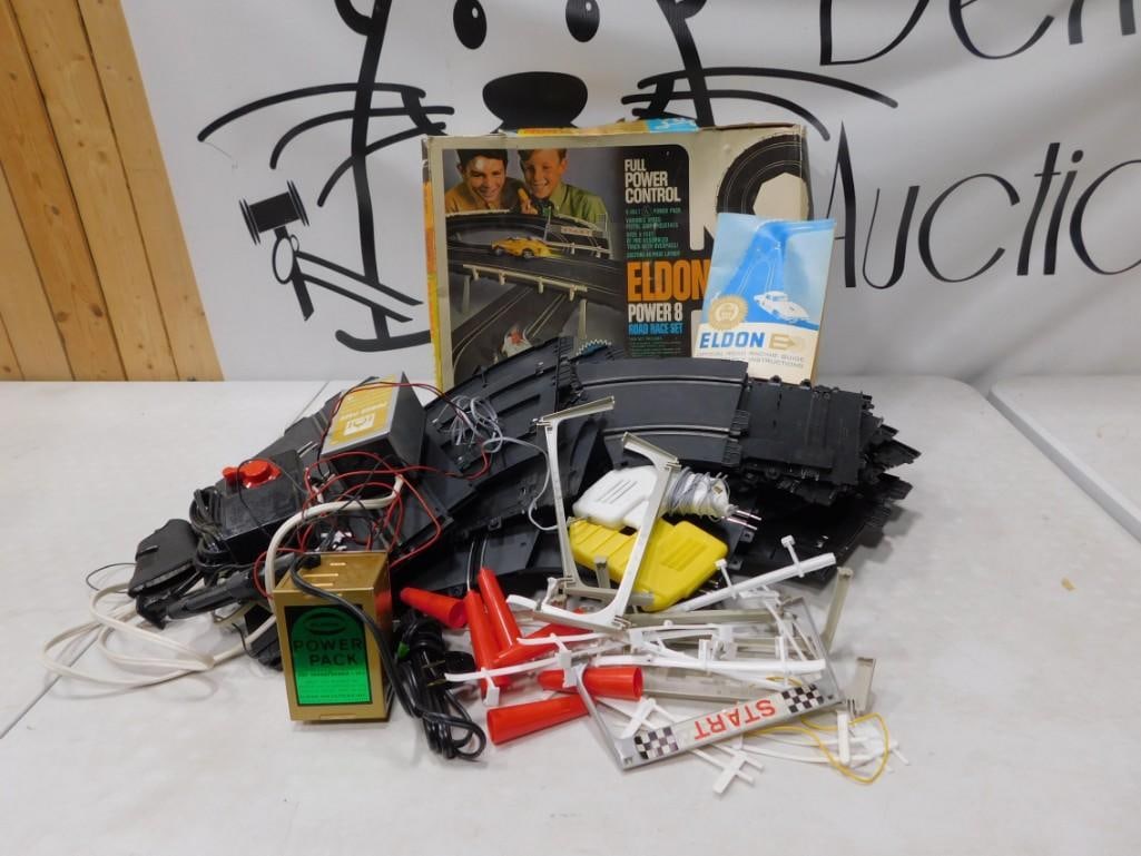 Slot Car Set - comes with everything as shown: Slot Car Set - comes with everything as shown All pictures are considered part of the description and should be examined carefully by bidders. Live Auctioneers is now offering Live Shipping through th