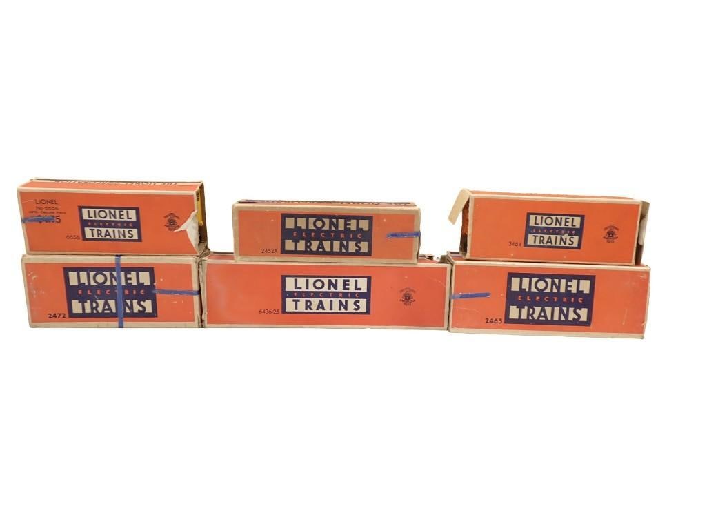 Lionel Train Lot including 6656, 2452X, 3464, 2472, 6436-25 and 2465 with Boxes (1 of 8)