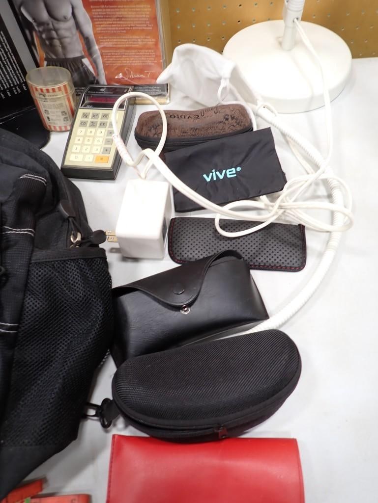 Misc. Lot including Telephone Answering Machine, Lamp, Vintage TI Calculator, Beachbody Insanity 60- - 5