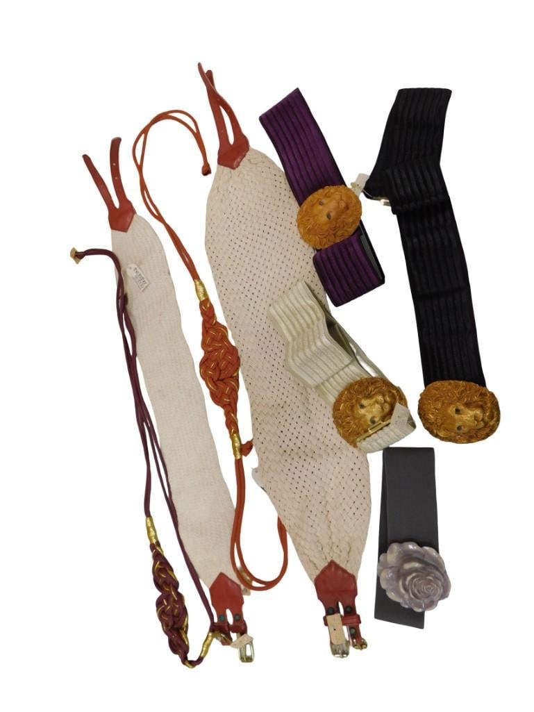 Lot of Belts, Etc: Lot of Belts, Etc All pictures are considered part of the description and should be examined carefully by bidders. Live Auctioneers is now offering Live Shipping through them. This is an