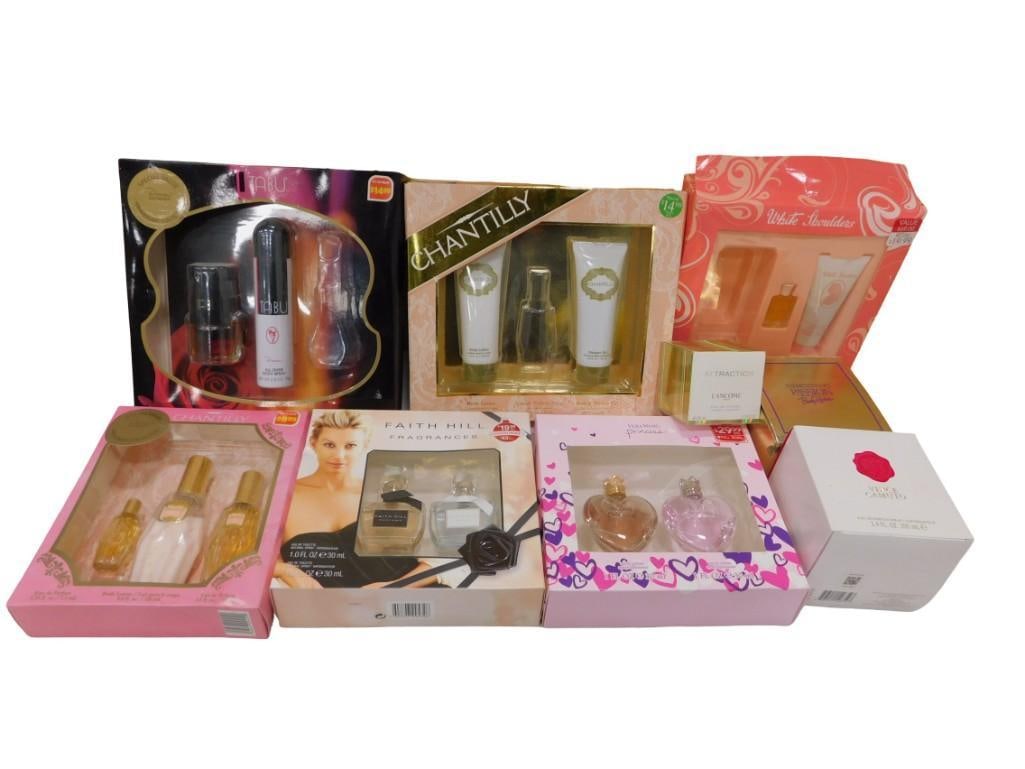 Perfume, Skin Care, Etc Gift Boxes incl Chantilly, White Shoulders, Tabu, Vera Wang Princess, (1 of 4)