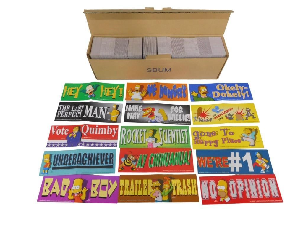 Case of 20 Sets of New Simpsons Bumper Stickers - Vending Machine Stickers, 15 stickers per set (1 of 7)