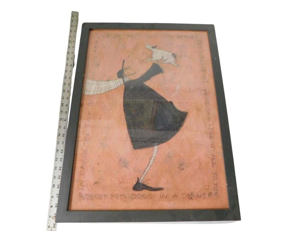 Sam Toft Framed Print - Having The Time of My Life - Measures roughly 19x26" (1 of 6)