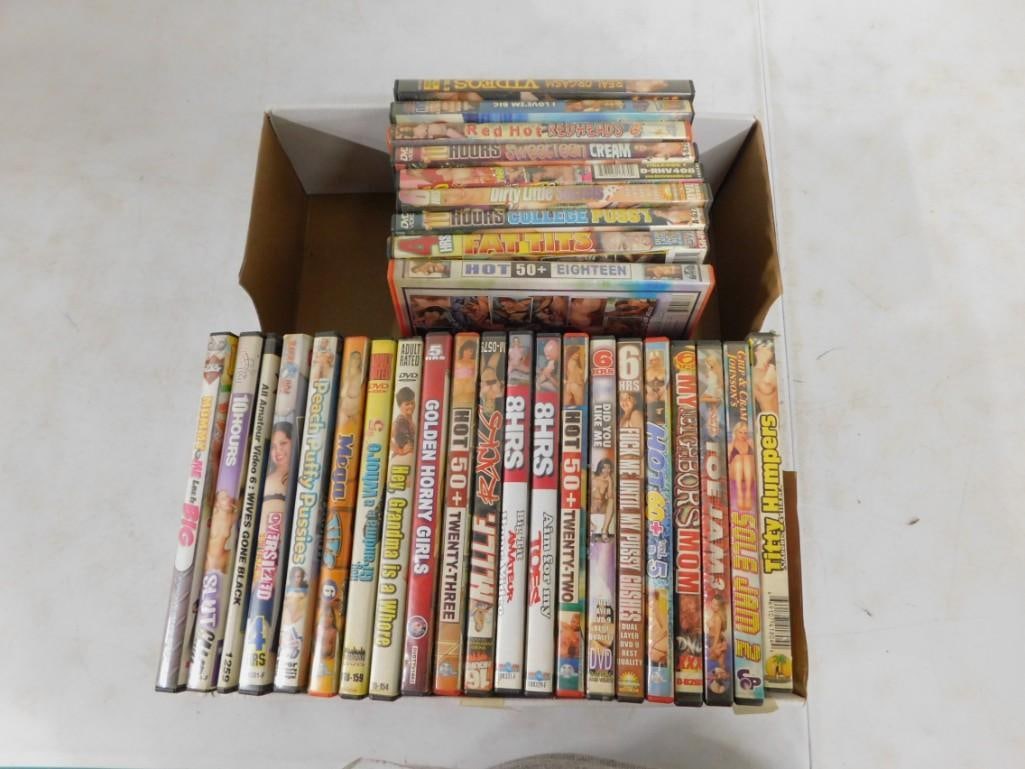 Spicy Adult Movie Lot including Red hot Red Heads, My Neighbors Mom, Toe Jam 3, Sole Jam 2, etc.: Spicy Adult Movie Lot including Red hot Red Heads, My Neighbors Mom, Toe Jam 3, Sole Jam 2, etc. All pictures are considered part of the description and should be examined carefully by bidders. Live