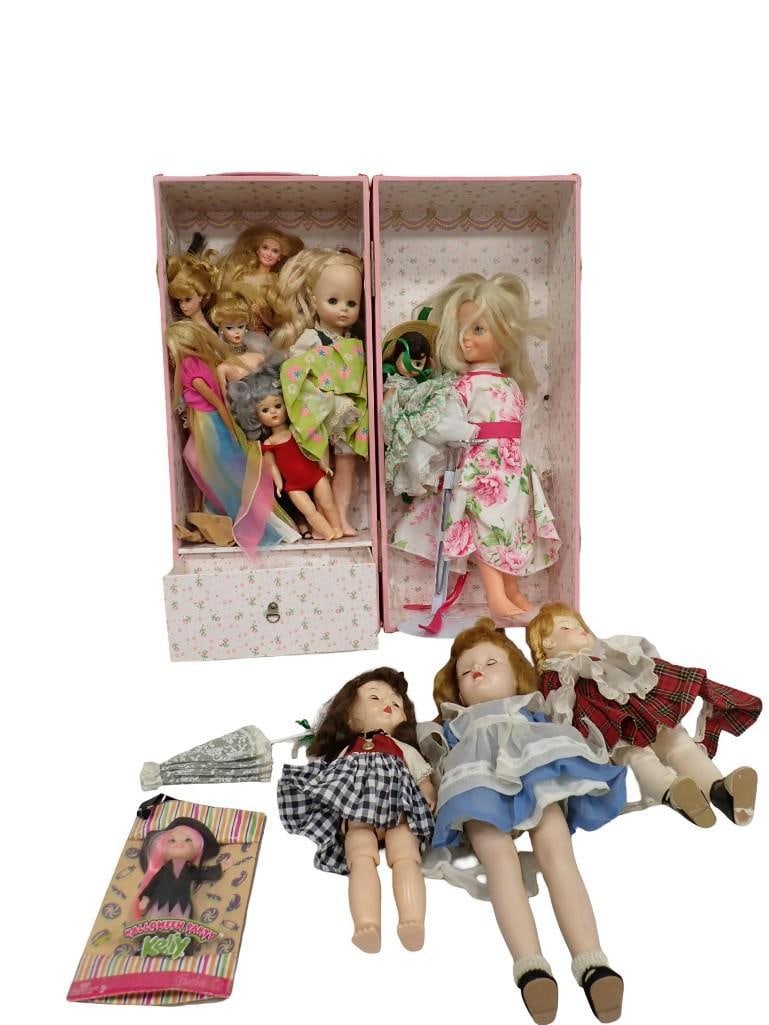 Doll Case full of assorted Dolls including Barbie and Other Fashion Dolls, Accessories, etc. (1 of 10)
