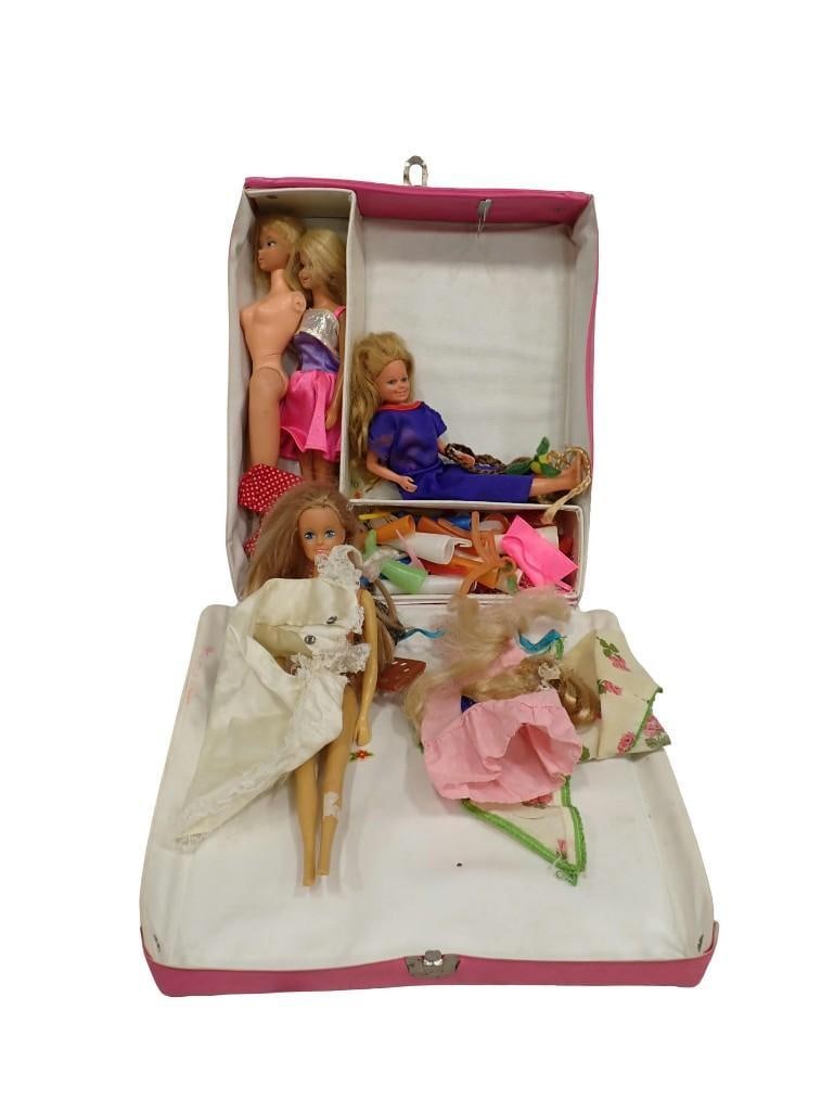 Doll Case full of assorted Dolls including Barbie and Other Fashion Dolls, Accessories, etc.  (1 of 8)
