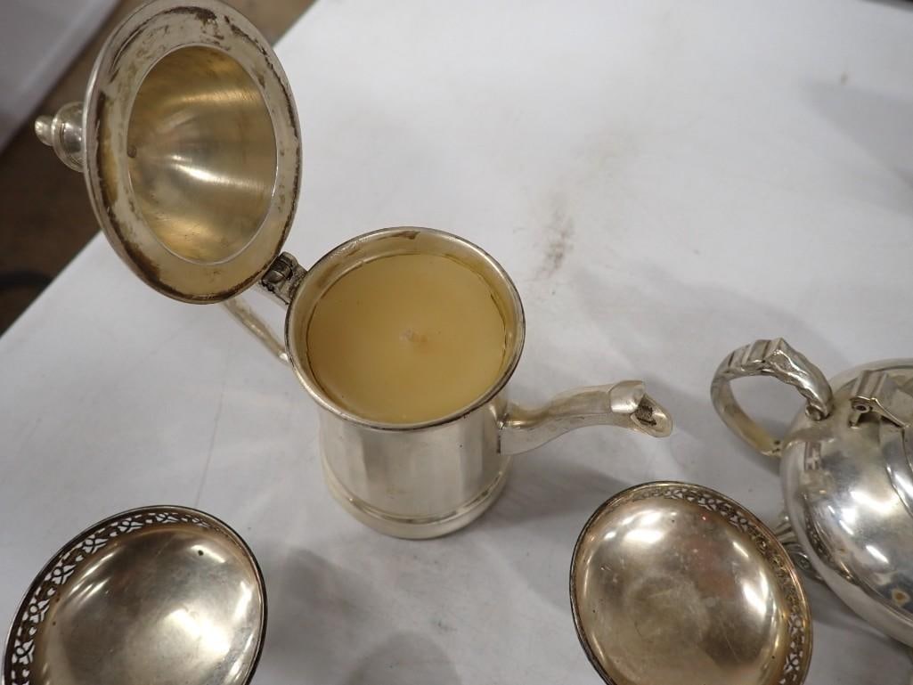 Lot of assorted Costume Jewelry, Silver Plate, Lighter, Smalls, Compacts, Chinese Coins, etc. - 3