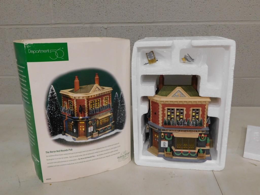 Dept 56 Horse and Hounds Pub Dickens Village Series Heritage Village Collection Christmas Village (1 of 5)