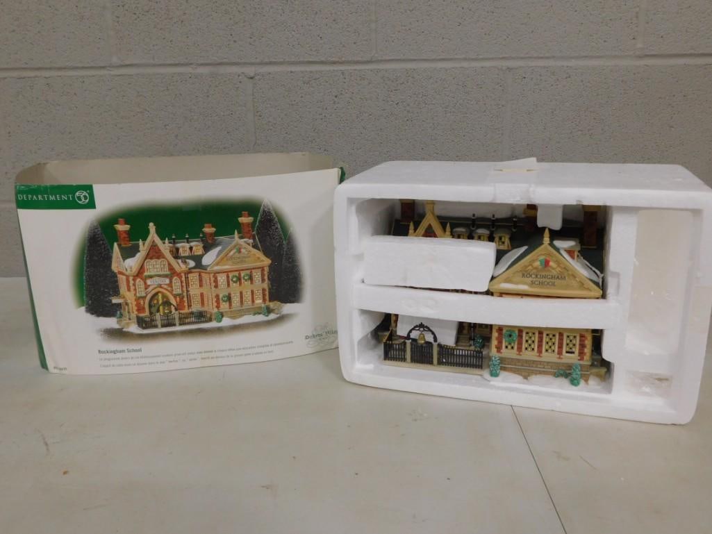 Dept 56 Rockingham School Dickens Village Series Heritage Village Collection Christmas (1 of 5)