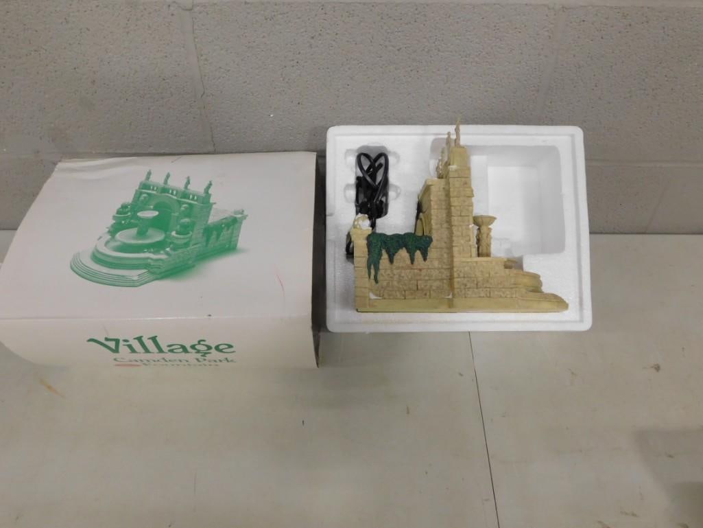 Dept 56 Camden Park Fountain Christmas Village Accessory in Original Box (1 of 3)