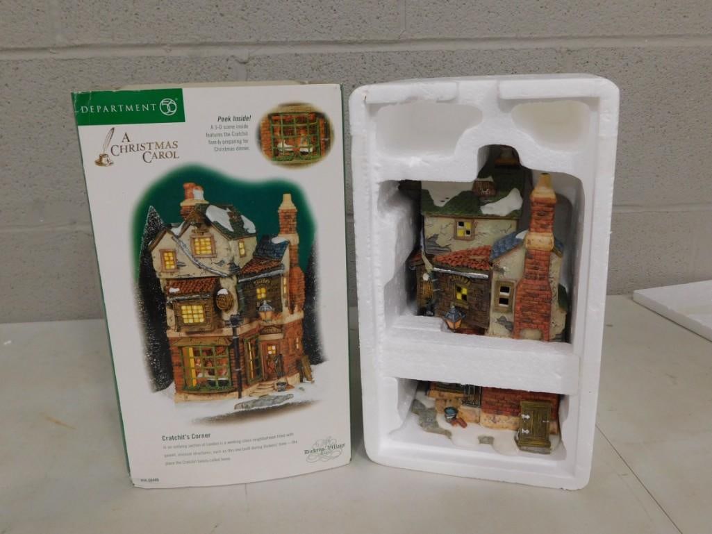 Dept 56 Cratchet's Corner Dickens Village Series Christmas Village Building in Original Box (1 of 4)