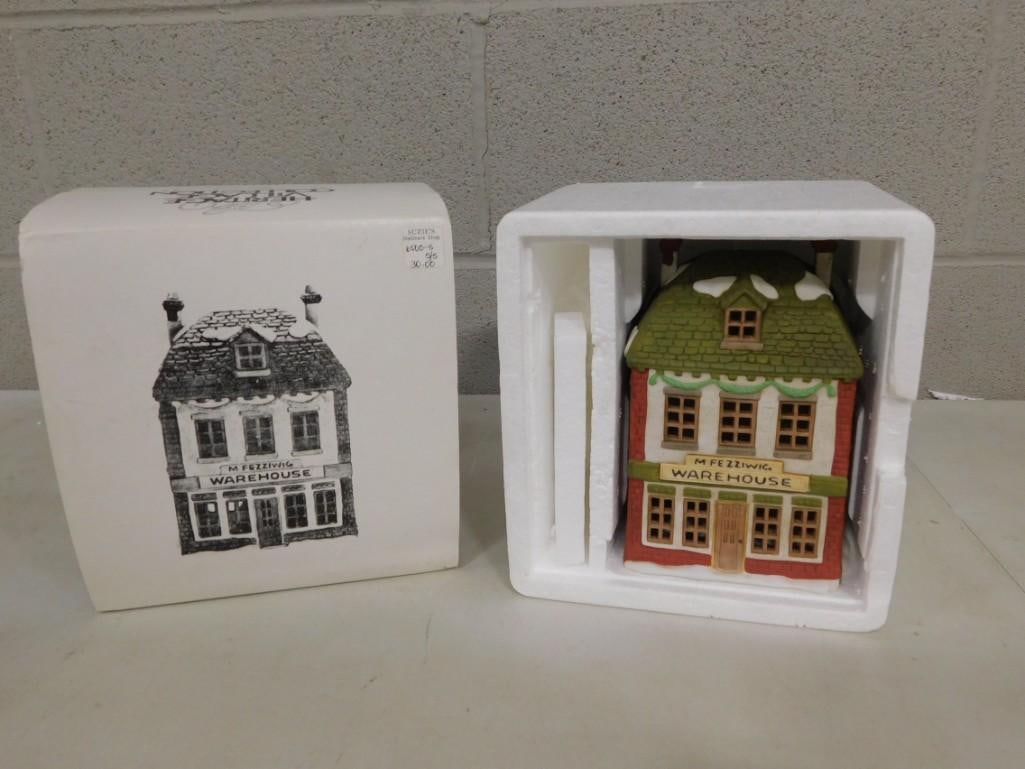 Dept 56 Fezziwig's Warehouse Dickens Village Series Christmas Village Building in Original Box (1 of 4)