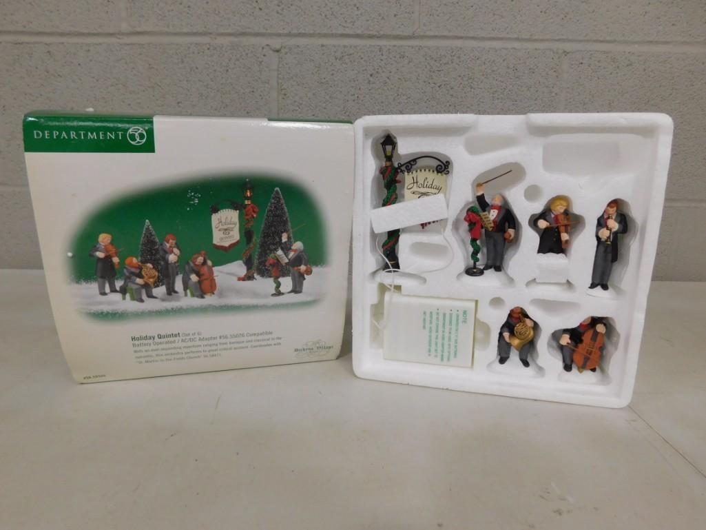Dept 56 Holiday Quintet Dickens Village Series Christmas Village Accessories (1 of 3)