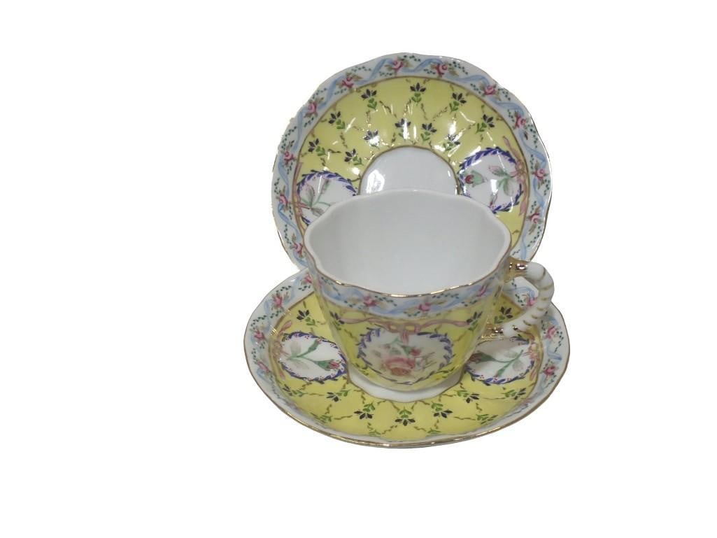 Royal Danube 1886 Adeline pattern teacup and saucer set (1 of 4)