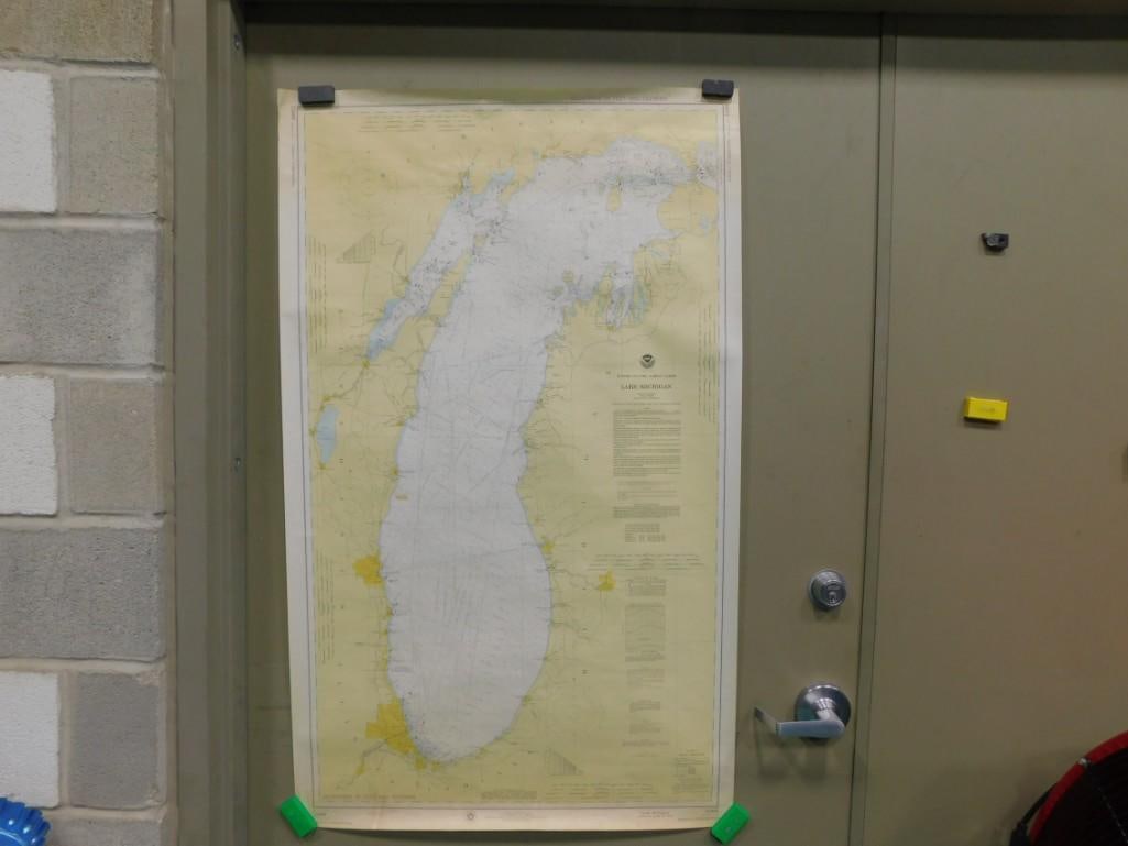 1976 NOAA Nautical Maps incl Lake Michigan Waukegan to Port Washington and Lake Michigan Full View (1 of 16)