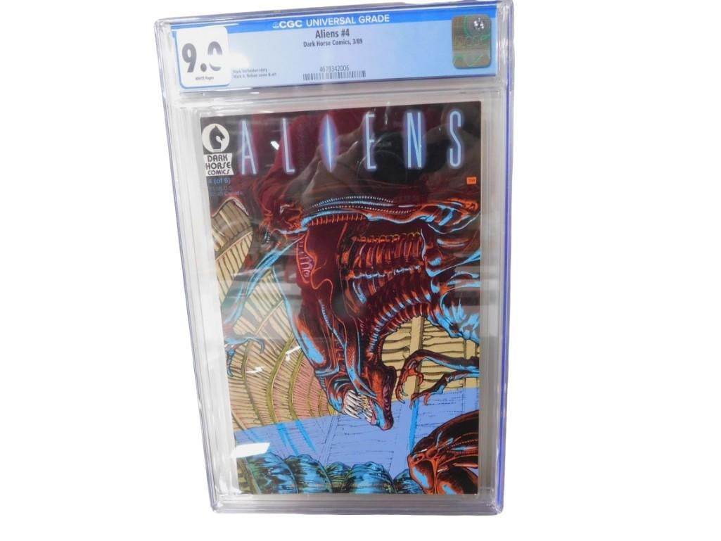 Aliens #4 Comic Book CGC Graded 9.0 White Pages Dark Horse Comics, 3/89 (1 of 8)