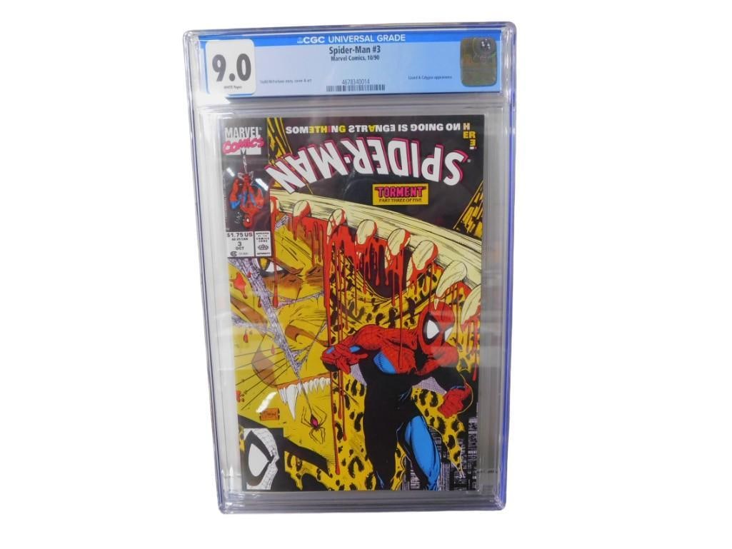 Spider-Man #3 CGC Graded 9.0 White Pages Comic Book Marvel Comics 10/90 (1 of 8)