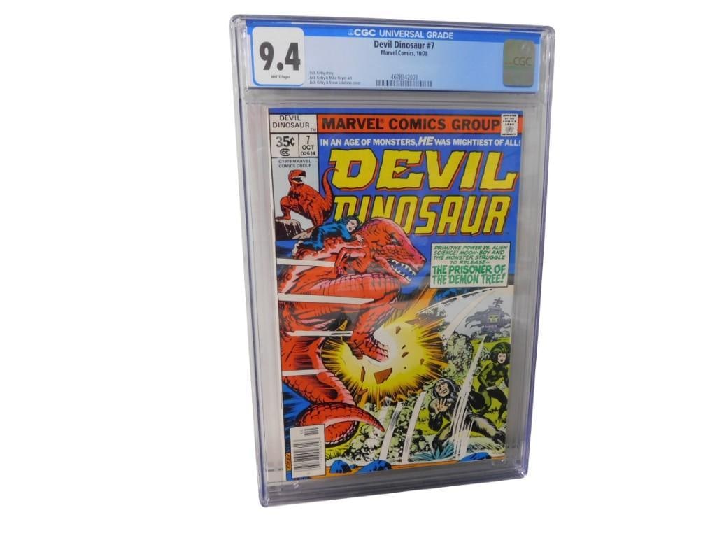 Devil Dinosaur #7 CGC Graded 9.4 White Pages Comic Book Marvel Comics 10/78 (1 of 8)