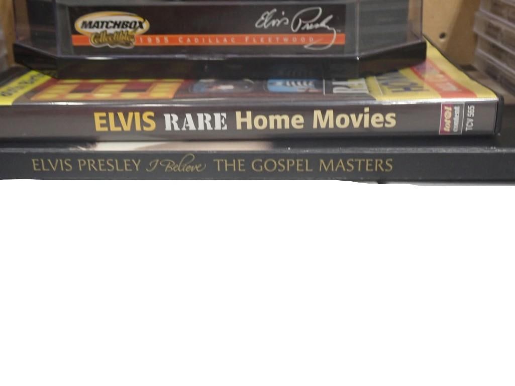Elvis Presley Lot including DVD, CDs, Matchbox 1955 Pink Cadillac Fleetwood - 4