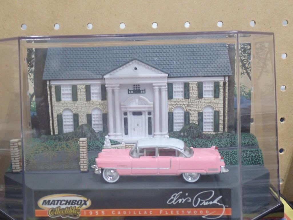 Elvis Presley Lot including DVD, CDs, Matchbox 1955 Pink Cadillac Fleetwood - 5