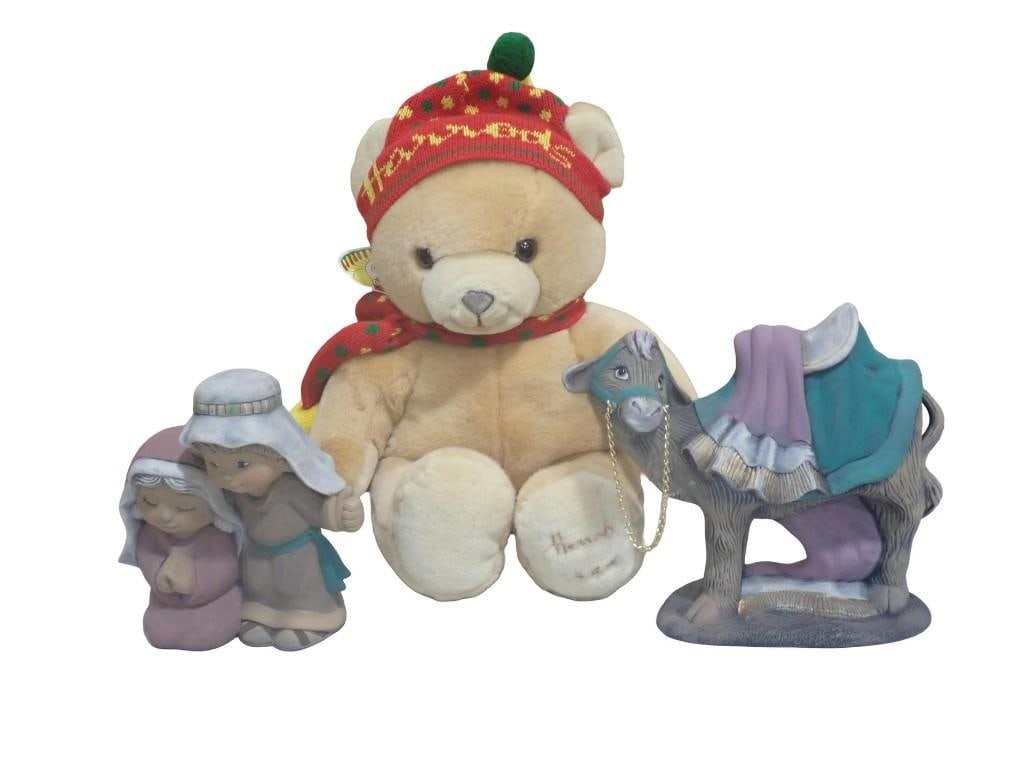 Harrod's Plush Christmas Teddy Bear, Homco, Lenox, Nativity and Camel: Harrod's Plush Christmas Teddy Bear, Homco, Lenox, Nativity and Camel All pictures are considered part of the description and should be examined carefully by bidders. Live Auctioneers is now offer
