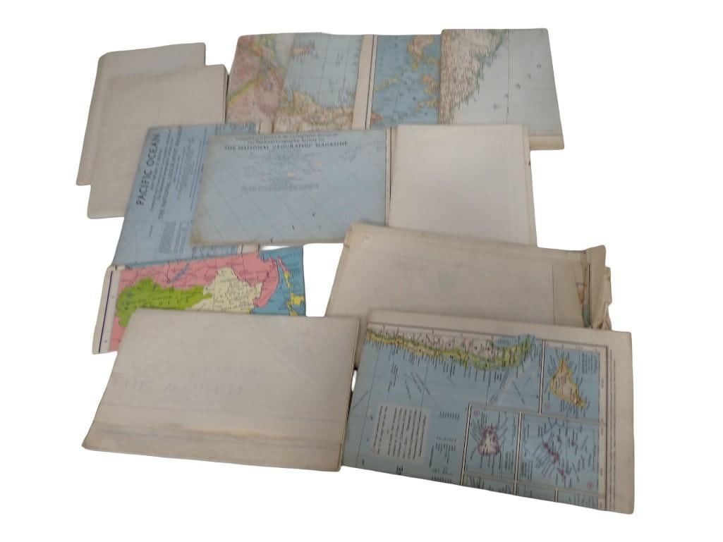 Collection of National Geographic Society & Rand McNally maps. Including two of The World, Canada, J (1 of 10)