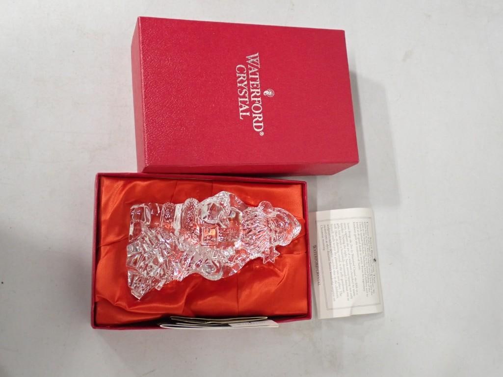 Waterford Crystal Figure of "Santa Brings The Tree". With fitted box and Waterford protective tabs (1 of 11)