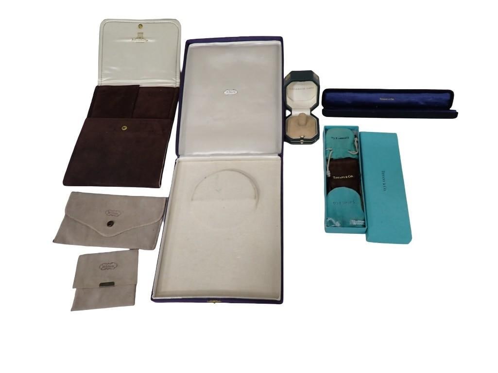 Designer Jewelry Boxes; One H. Stern necklace case, two H Stern jewelry pouches, one Elizabeth Gage (1 of 9)