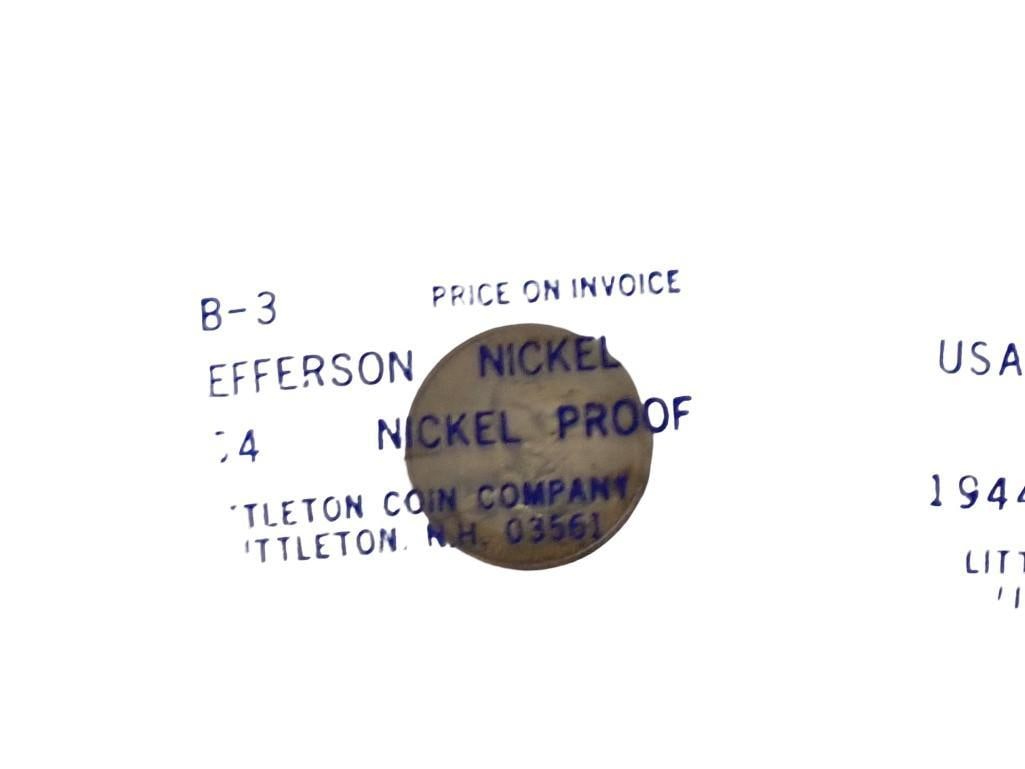 US Uncirculated Coin Currency; Three 1979 Susan B. Anthony dollars, one 1964 nickel and one 1936, 19 - 7