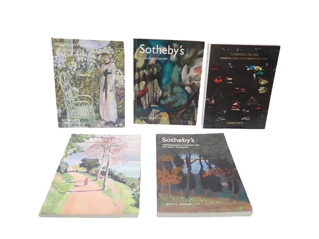 Lot of 4 Sotheby's and 1 Christie's Auction Catalogues (1 of 5)