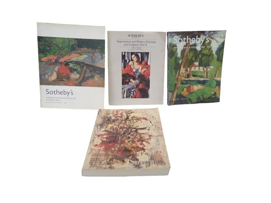 Lot of 3 Sotheby's and 1 Christie's Auction Catalogues (1 of 6)