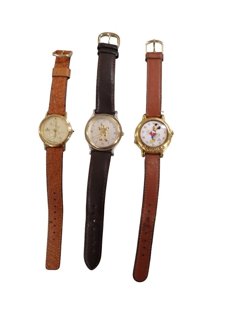 3 Mickey Mouse Watches (1 of 8)