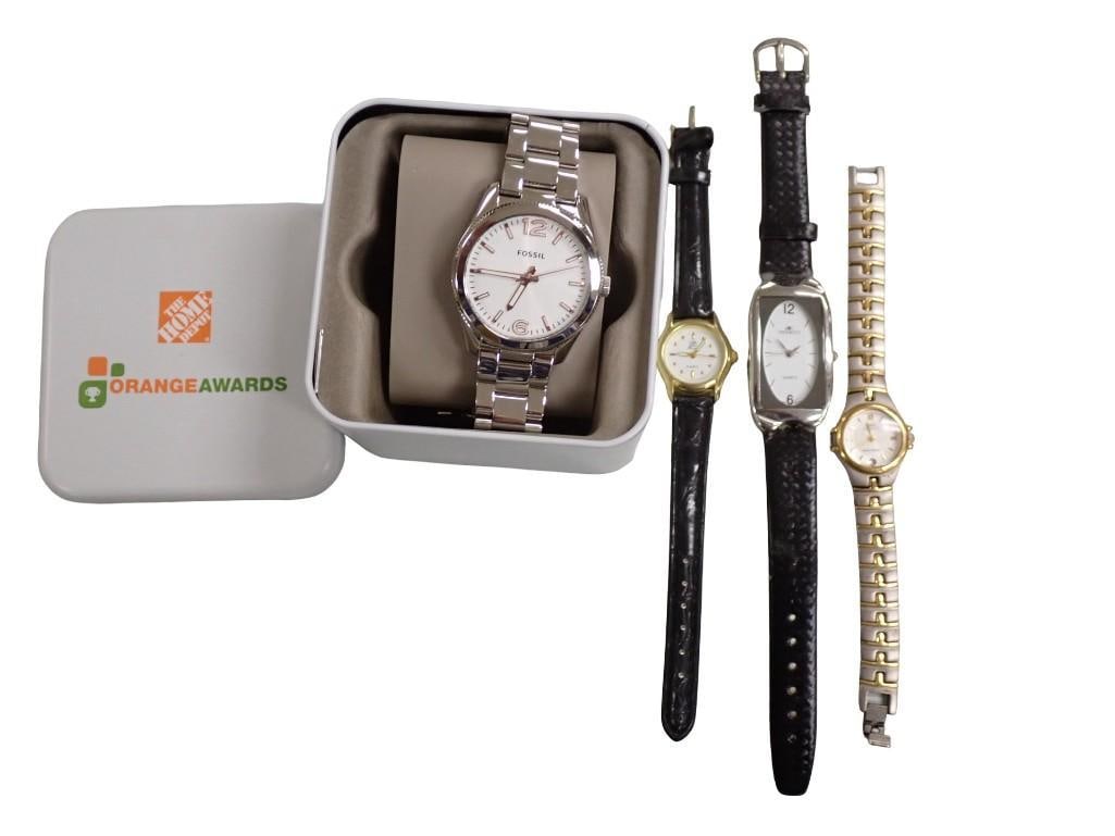 4 Watches incl Fossil, Anne Klein II, Rivie, Denacci (1 of 9)
