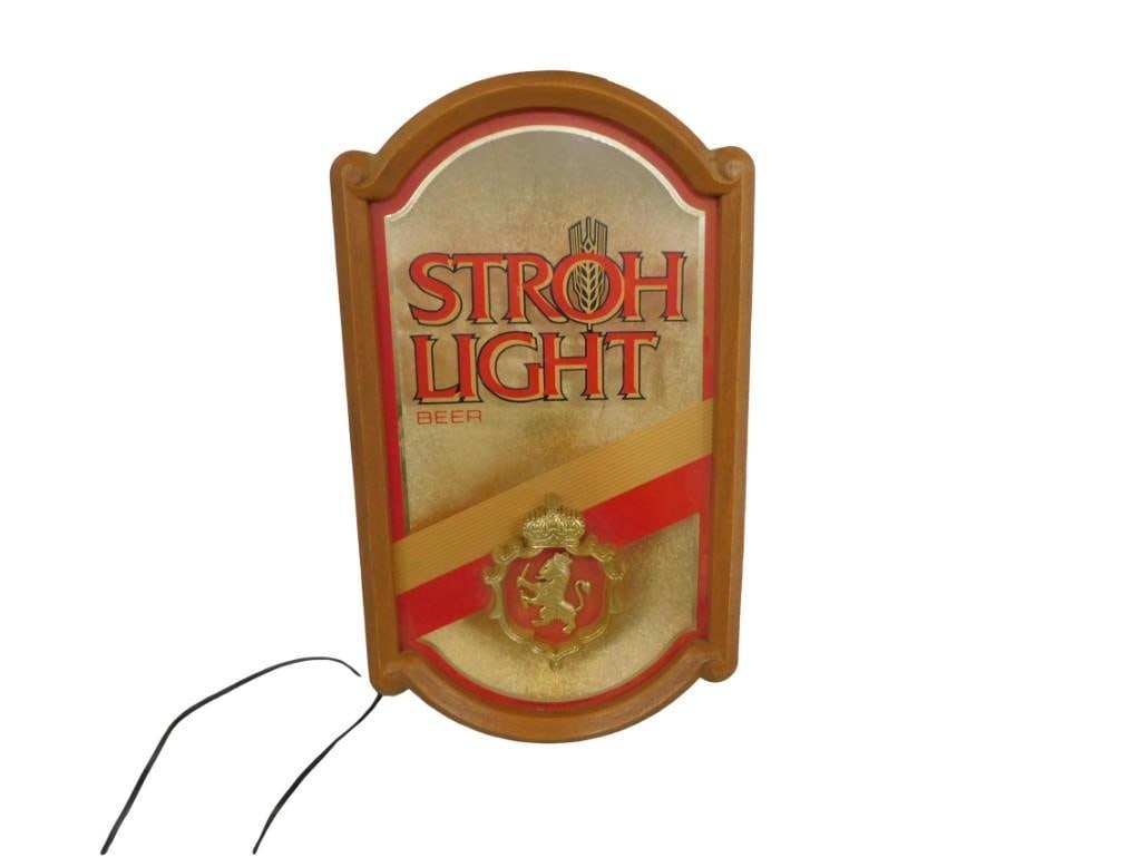 Stroh Light Beer Advertising Bar Light (1 of 6)